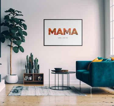 Mama jeg elsker dig Billeder til stue - TenStickers