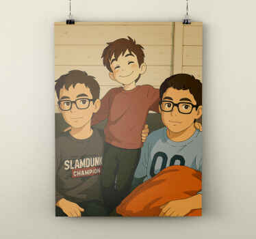 Upload dit billede i ghibli -stil Plakat der kan tilpasses - TenStickers
