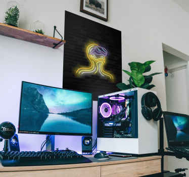 Poster mural motif gamer réalité virtuelle - TenStickers