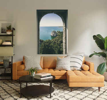 Poster photo paysage vue sur la mer - TenStickers