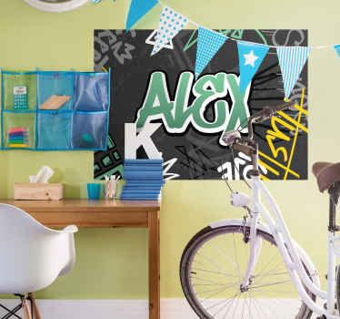 Poster Personalisiertes Graffiti - TenStickers