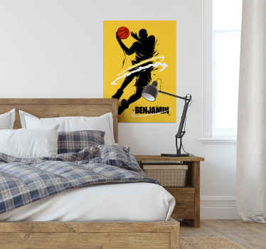Poster Basketballspieler im Sprung - TenStickers