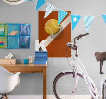 Poster motif balle de tennis - TenStickers