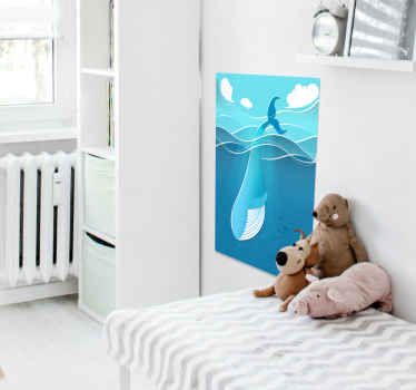 Ocean Whale poster design print - TenStickers