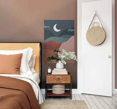 Poster motif nuit style boho - TenStickers
