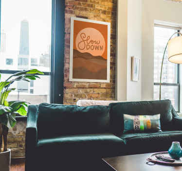 Poster decorativo slow down - TenStickers