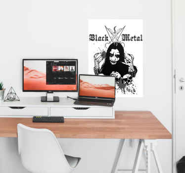 Metal Music poster print design - TenStickers