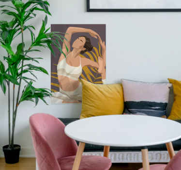 Meditaite yoga illustriate poster - TenStickers