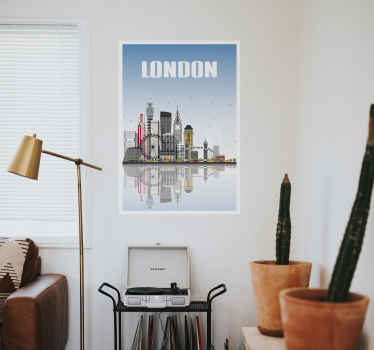London city skyline poster print - TenStickers