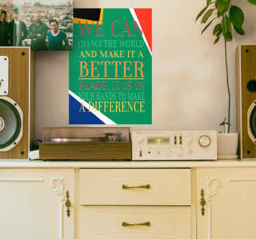 Poster Nelson Mandela quote - TenStickers