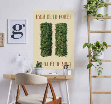 Poster l'Air de la Forêt avec motif buisson - TenStickers