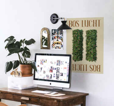 Poster natuurlijk bos lucht - TenStickers