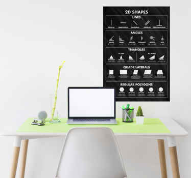 2d shapes poster print design - TenStickers