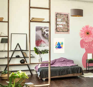 Poster met quote Fearless - TenStickers