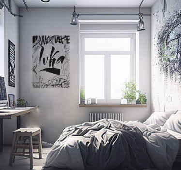 Zwart en wit graffiti poster - TenStickers
