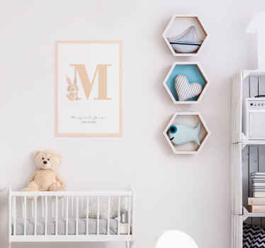 Personalisierte Poster Initialen - TenStickers