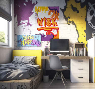 Kleur Graffiti poster puber - TenStickers