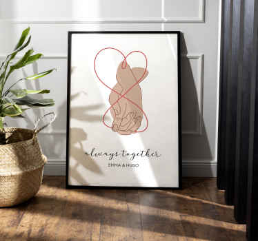 Poster Hauptschlafzimmer always together - TenStickers