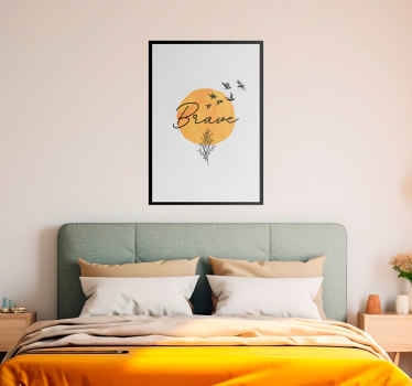 Poster chambre adulte brave - TenStickers