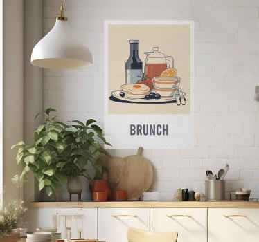 Poster éléments de Brunch - TenStickers