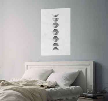 moon phases poster - TenStickers