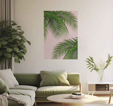 Poster arbre feuille tropicale - TenStickers