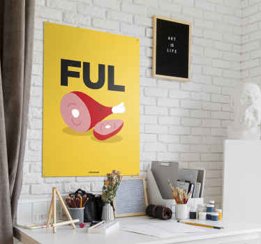 Fulham hieroglyph city poster - TenStickers