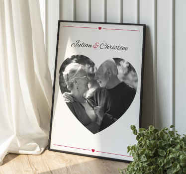 Personalisierte Poster großeltern liebe - TenStickers