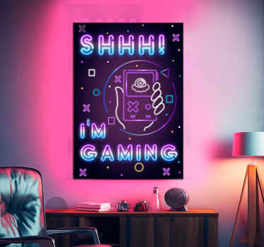 "I am gaming" video game poster - TenStickers