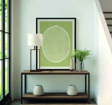 lime slices scandinavian poster - TenStickers