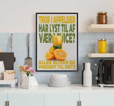 Appelsiner vittighed Køkken plakat - TenStickers