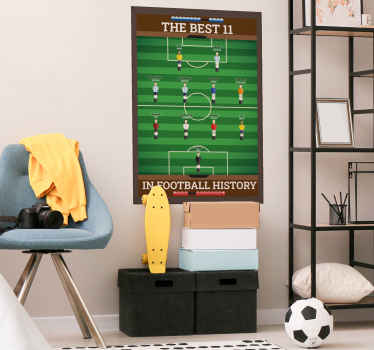 Poster ado meilleurs joueurs de football - TenStickers