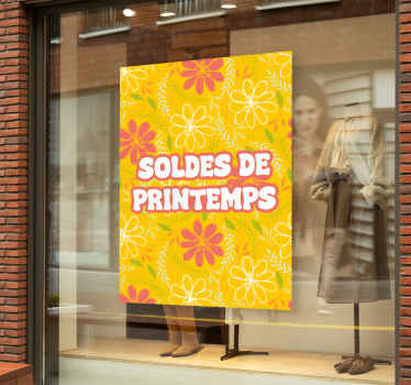 Affiche fleurs soldes de printemps - TenStickers