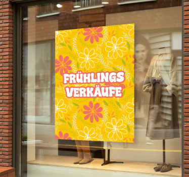 Blumenposter frühlingsverkaufsblumen - TenStickers