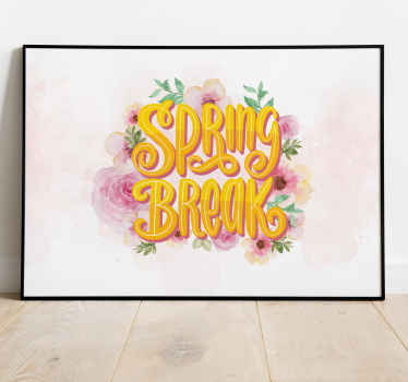 Forårsferie plakater med blomster - TenStickers