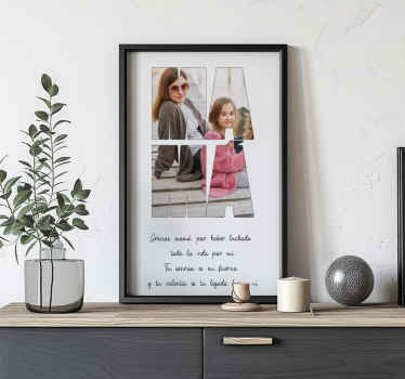 Poster salón gracias mama - TenVinilo