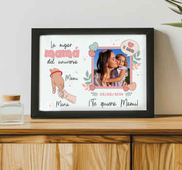 Poster salón la mejor madre del universo - TenVinilo