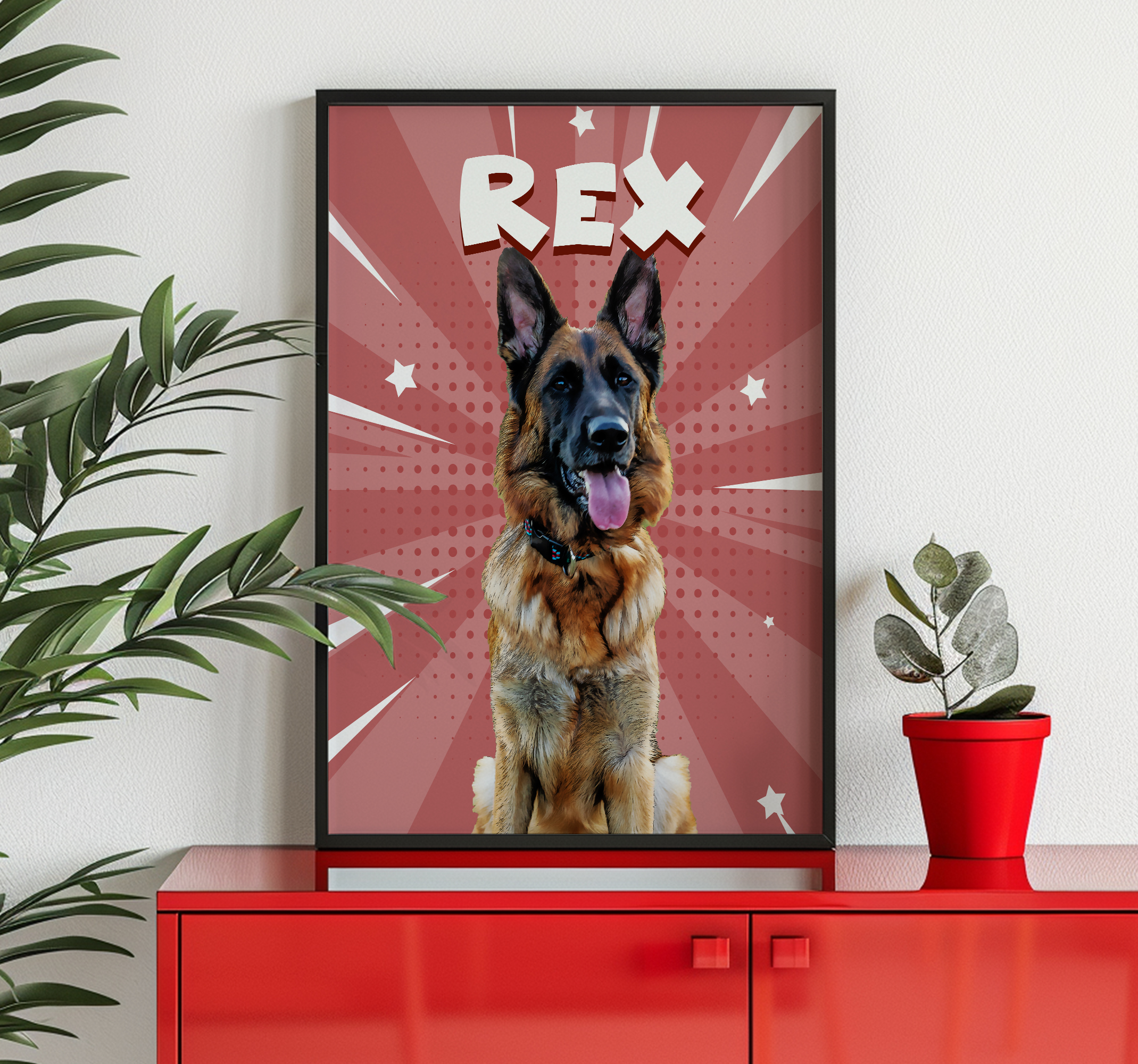 Gepersonaliseerde komische stijl andere dieren poster