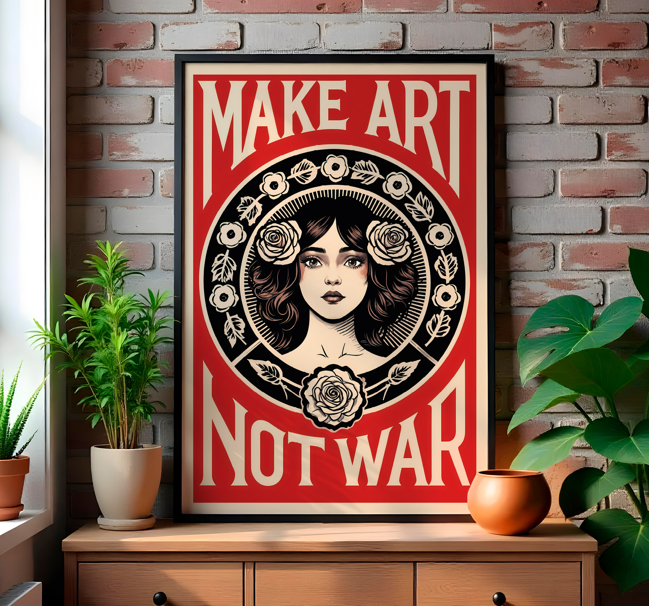 Affiche art make art not war