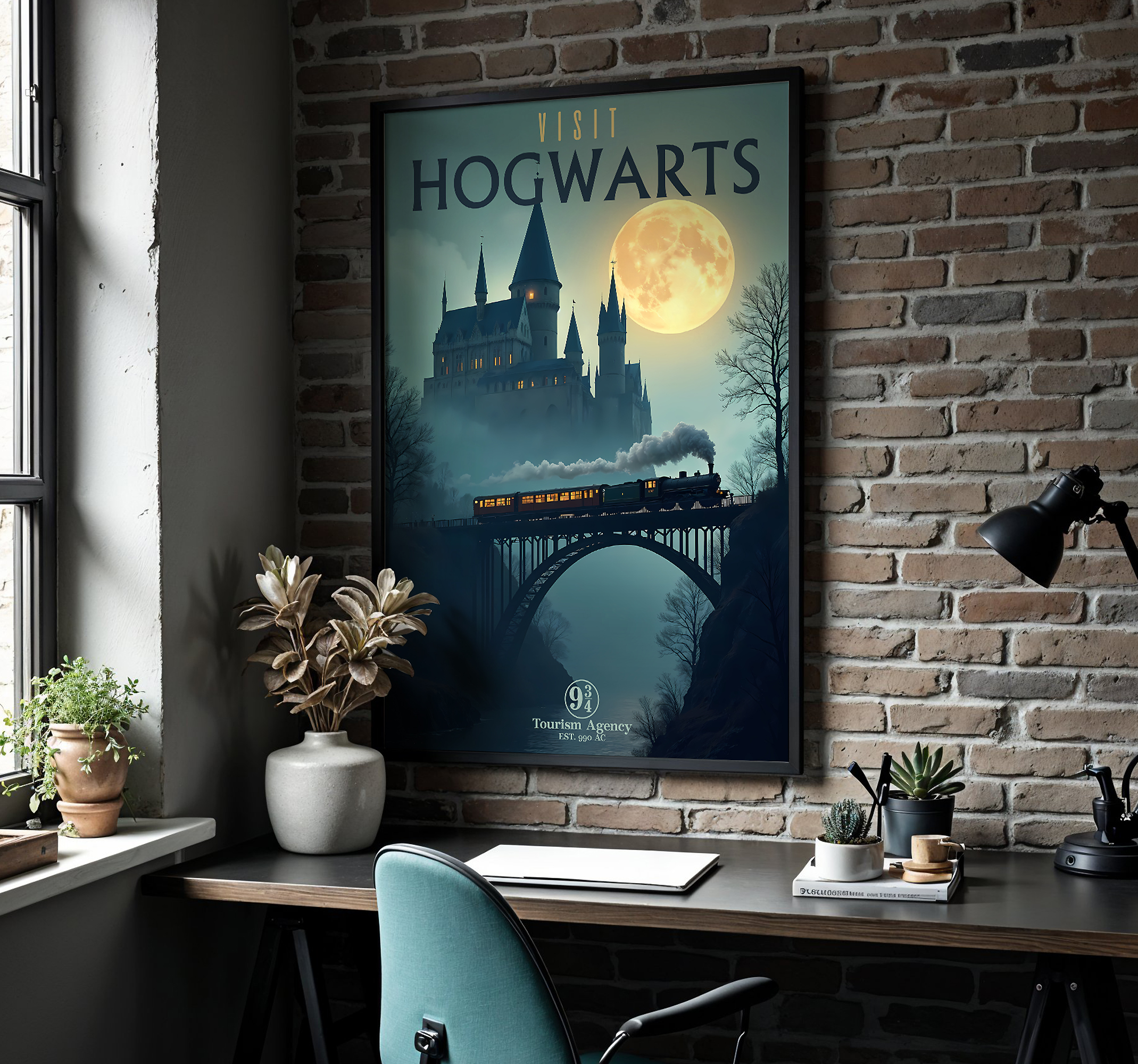 Poster chambre ado visiter poudlard
