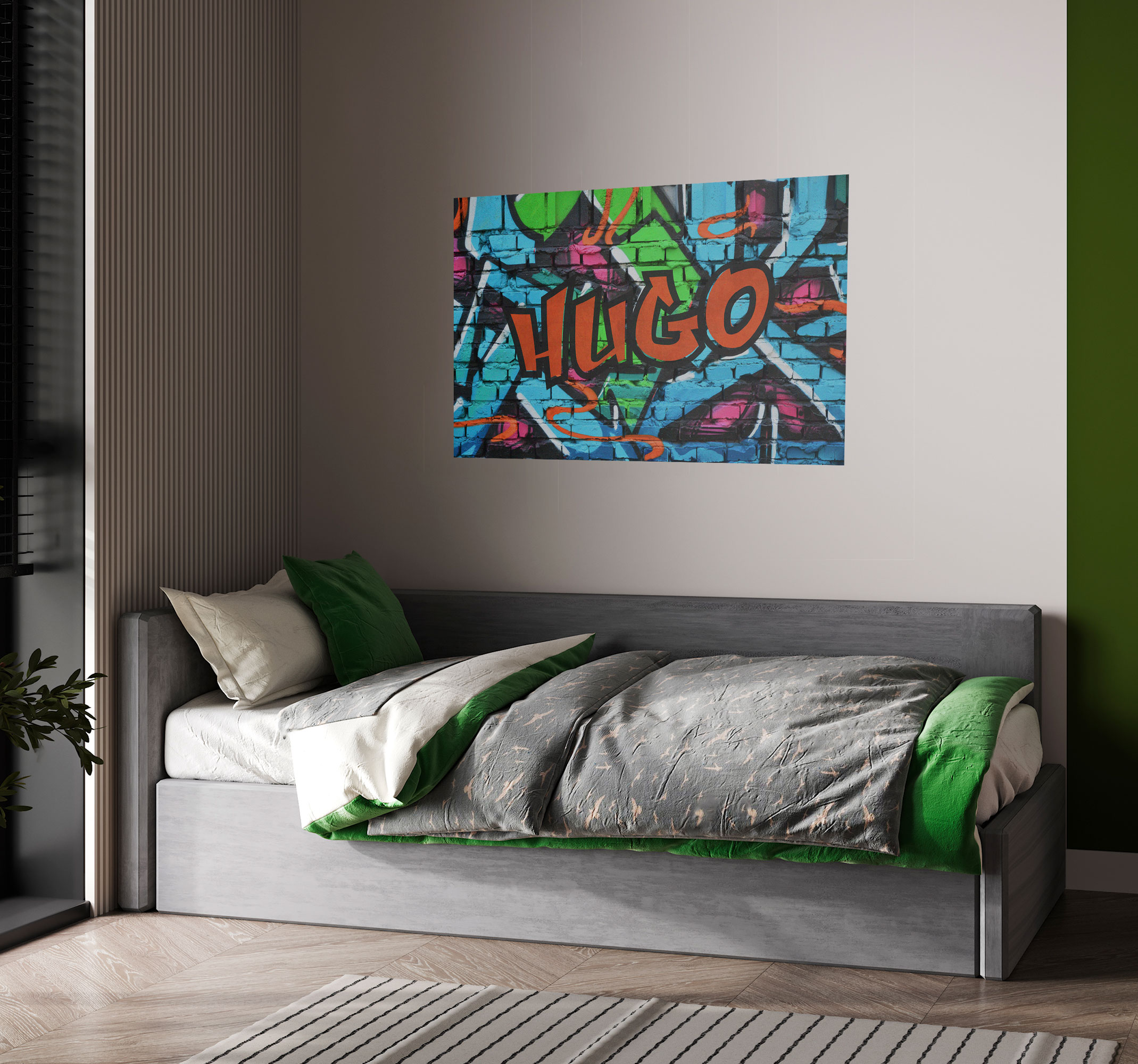 Póster de graffiti arte personalizado