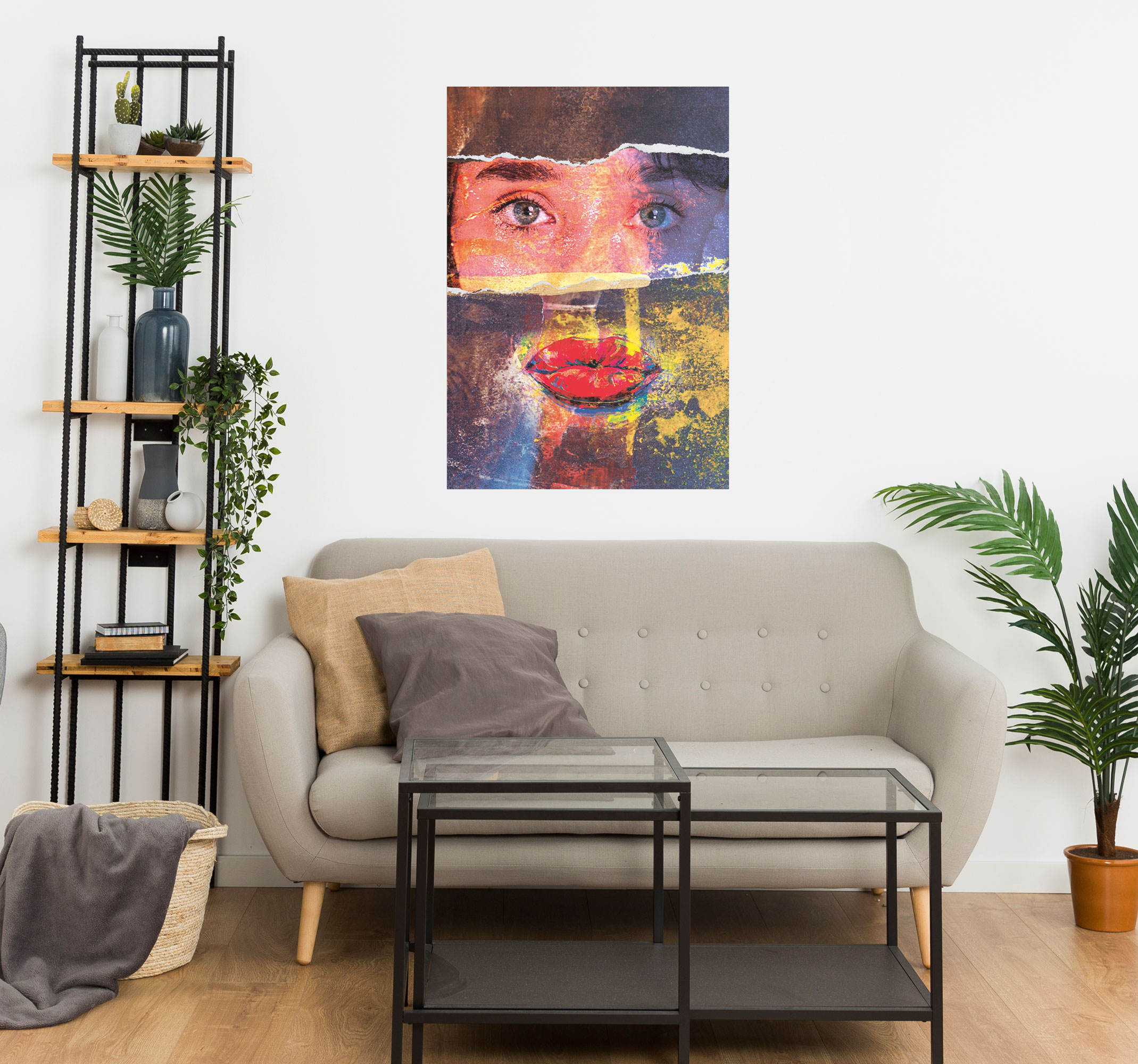 Póster con diseño artístico
