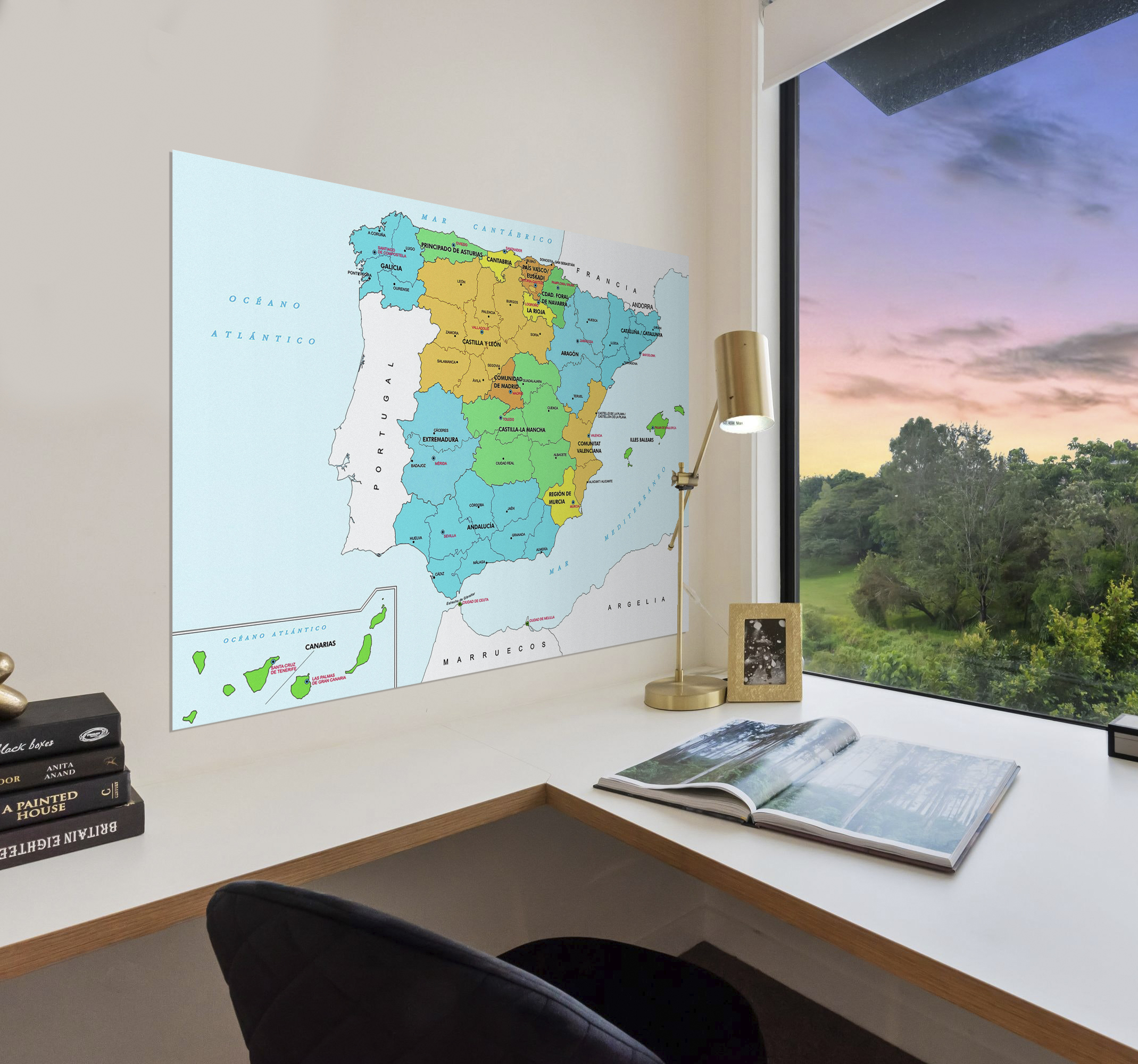 Poster Mapa Político España