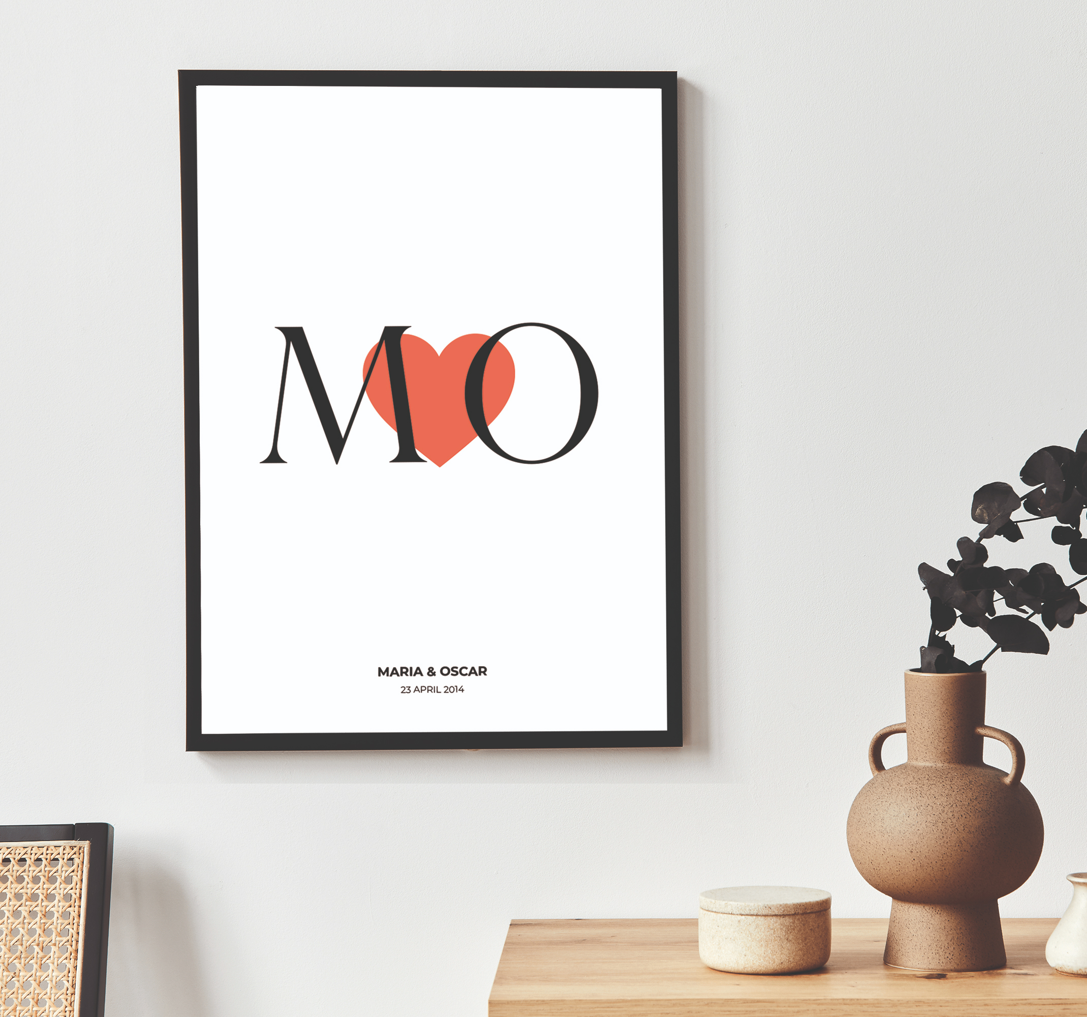 Poster con nombre amor personalizado