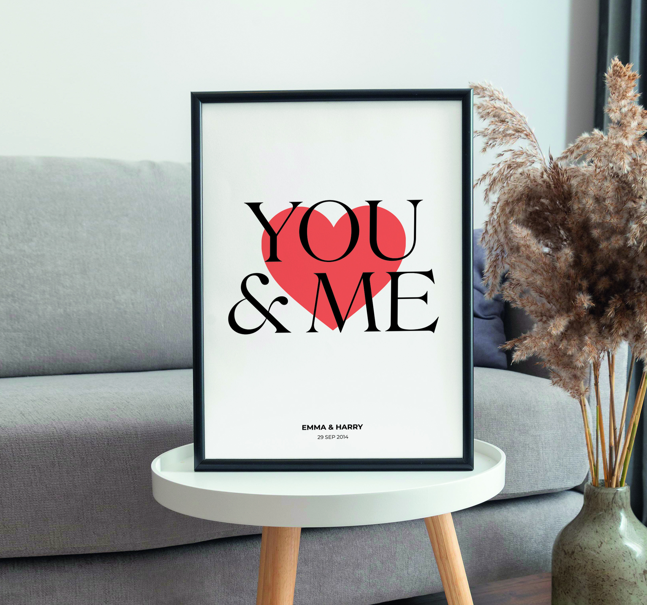 Poster personalizado tú y yo