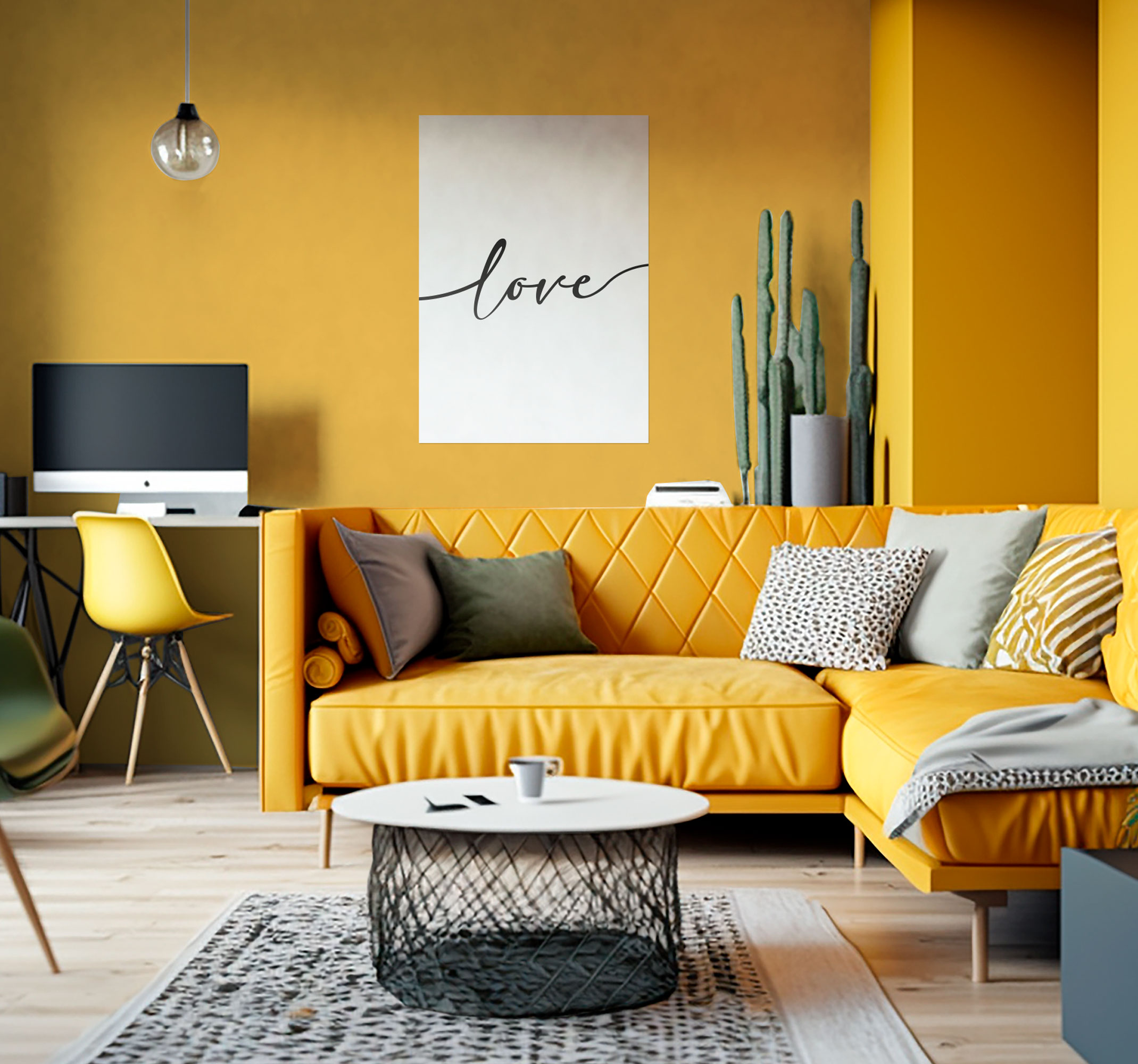 Poster con texto amor