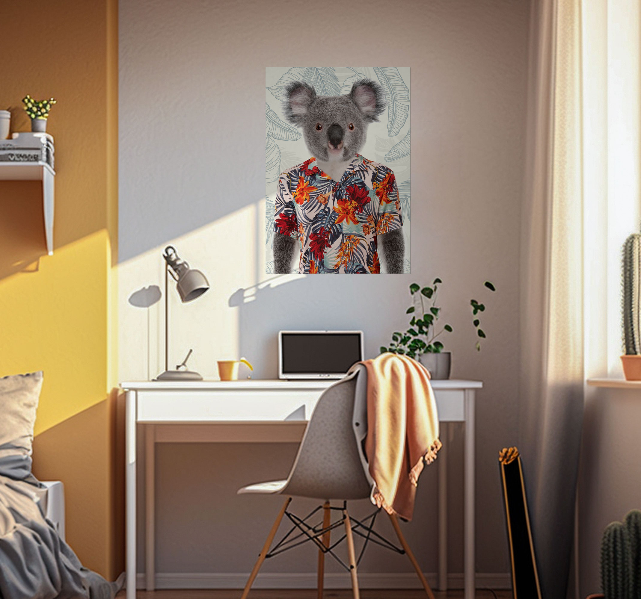 Poster habitación juvenil Koala elegante