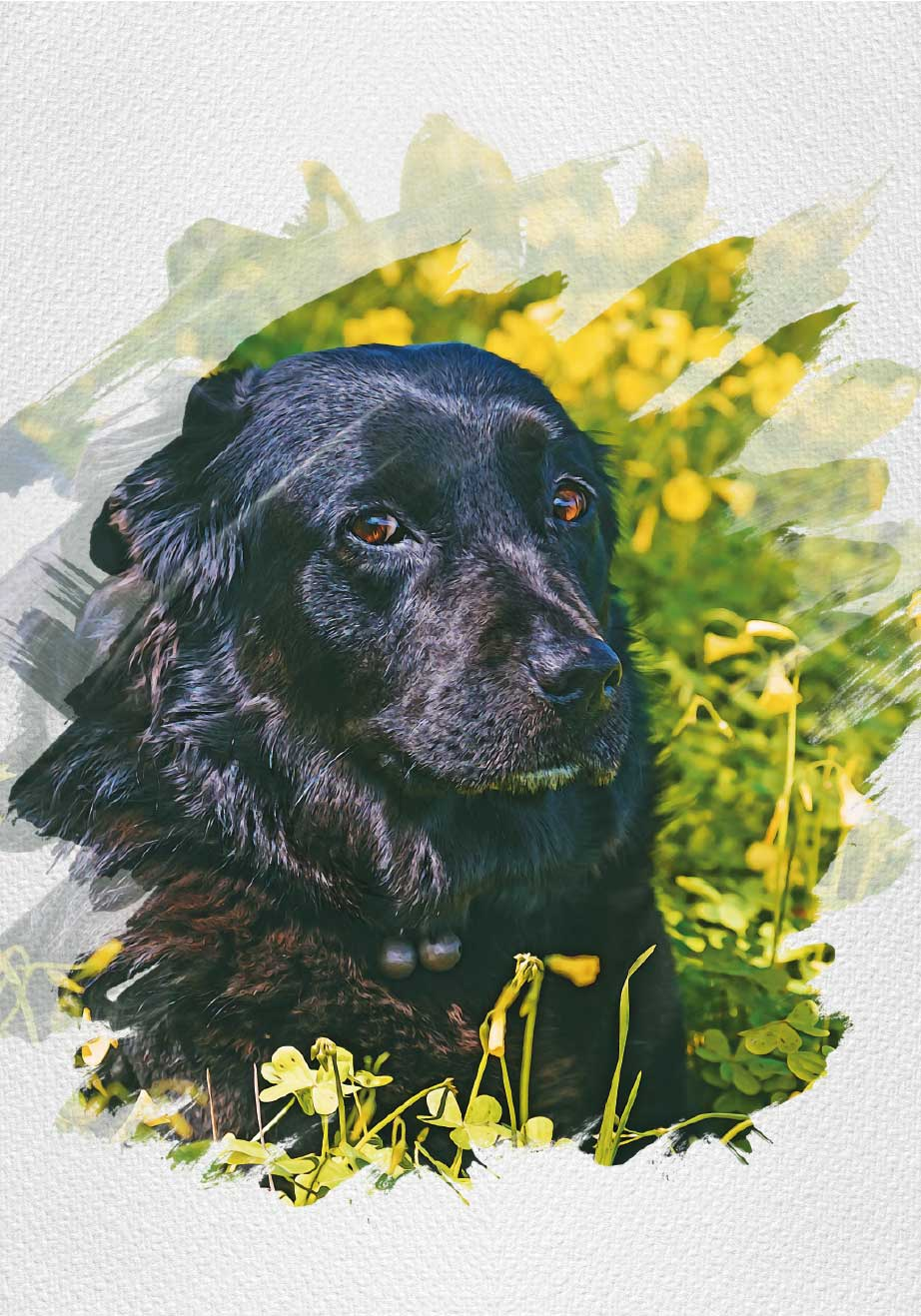 personalized watercolor  animal poster - TenStickers
