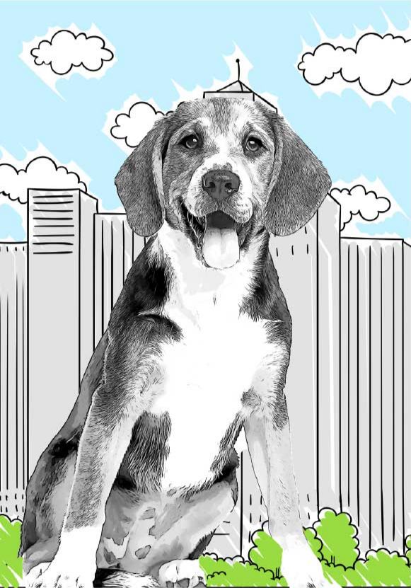 personalized Cartoon animal poster - TenStickers