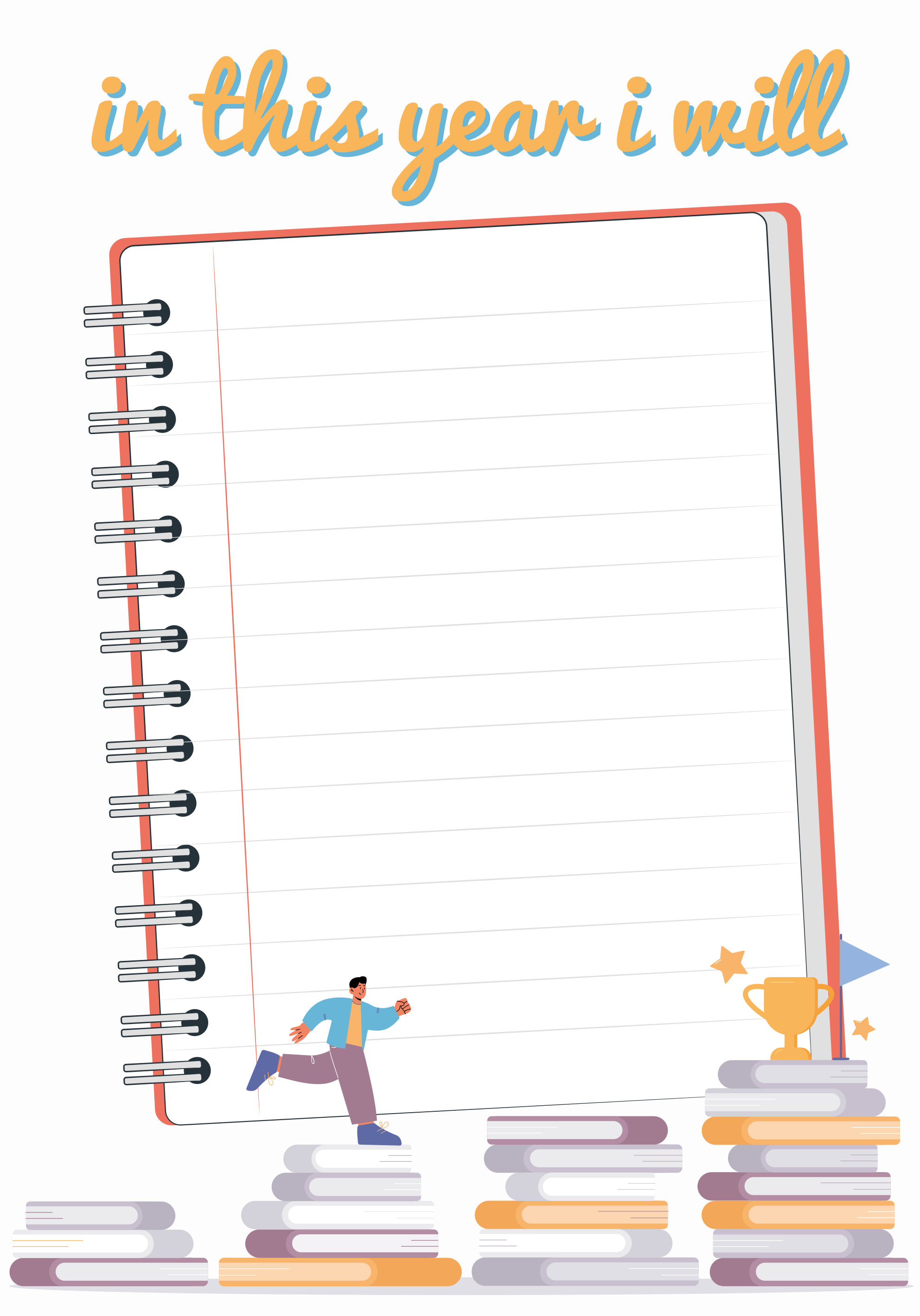Goals for the year poster - TenStickers